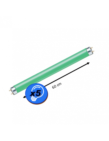 Tube néon T8 FLUORESCENT 60cm 18W G13 Vert
