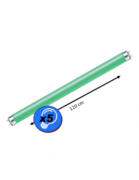 Tube néon T8 FLUORESCENT 120cm 36W G13 Vert