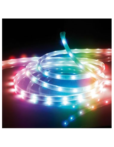 Kit Ruban LED 5M 24W 12V IP20 Multicolore/RGB + télécommande