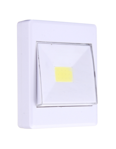 Interrupteur LED 3W IP20 Lumière du Jour 5500k (à piles AAA 4xLR03 non incluses)