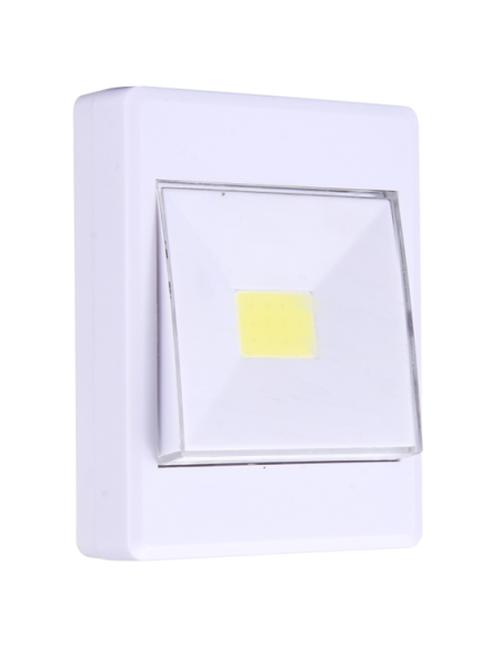 Interrupteur LED 3W IP20 Lumière du Jour 5500k (à piles AAA 4xLR03 non incluses)