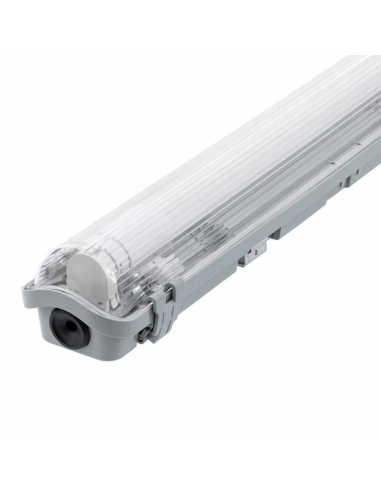 Kit Réglette étanche IP65 60cm + Tubes LED 9W Lumière du Jour 6500K
