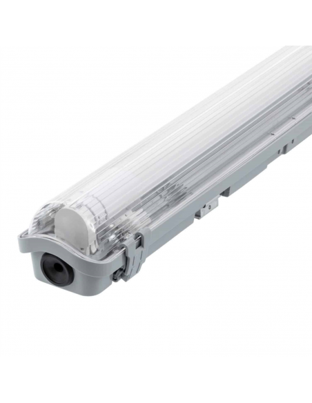 Kit Réglette étanche IP65 60cm + Tubes LED 9W Lumière du Jour 6500K