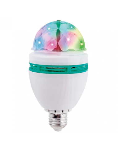 Ampoule LEDS DISCO MULTICOLORE 220V E27 3W