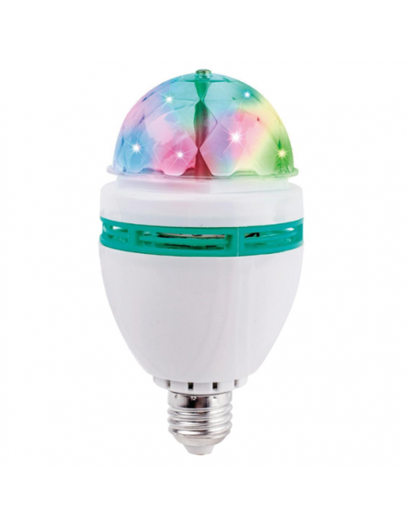 Ampoule LEDS DISCO MULTICOLORE 220V E27 3W