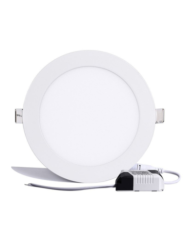 Plafonnier Extra-plat rond encastrable LED Ø225mm 18W Blanc Confort 4000K