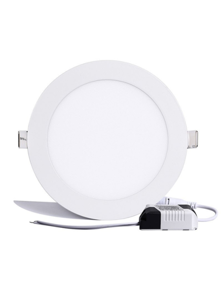 Plafonnier Extra-plat rond encastrable LED Ø225mm 18W Blanc Confort 4000K