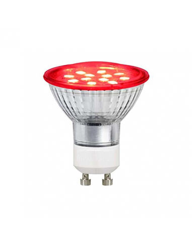 Ampoule LEDS GU10 2W 230V Rouge