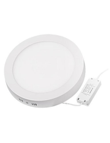 Plafonnier Rond en saillie LED Ø 225mm 18W Blanc Confort 4000K