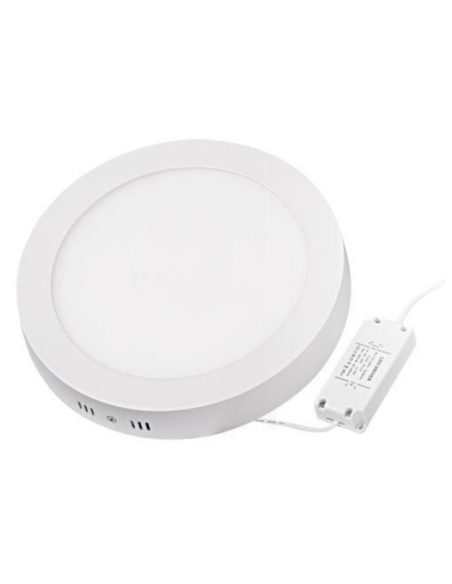 Plafonnier Rond en saillie LED Ø 225mm 18W Blanc Confort 4000K