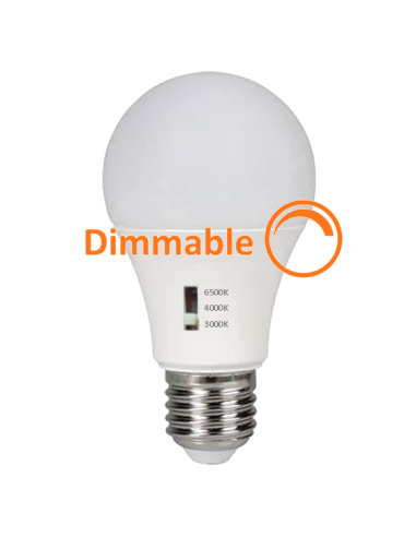 Ampoule LEDS Standard 15W 220V E27 CCT 3000/4000/6500K Dimmable