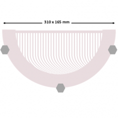 Applique murale en verre rose pour ampoule E27 2