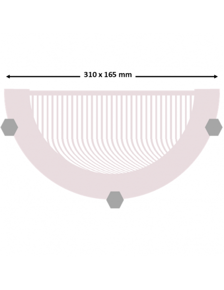 Applique murale en verre rose pour ampoule E27