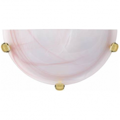 Applique murale en verre rose pour ampoule E27