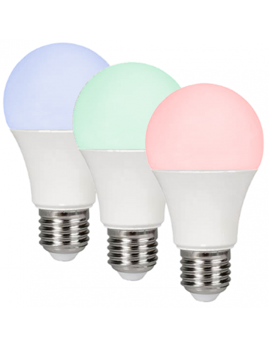 Ampoule LEDS Standard 3W 220V E27 CHANGE COULEUR