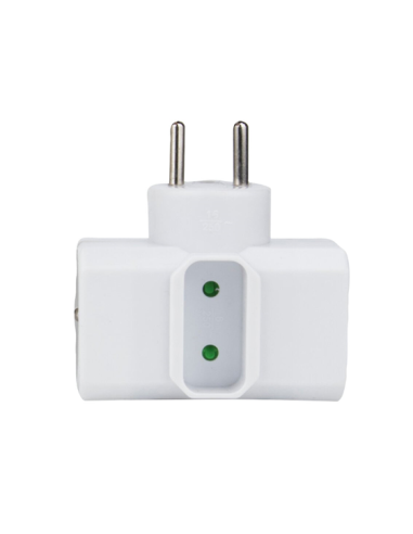 Prise Triplite Blanche 6A/16A