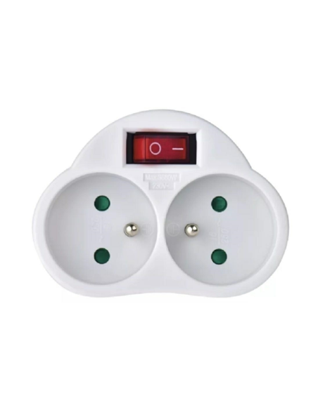 Prise multiple Biplite 2x16A avec interrupteur