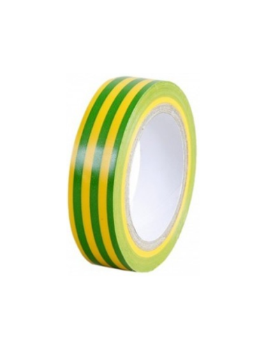 Ruban adhésif VERT/JAUNE 10m x15mm