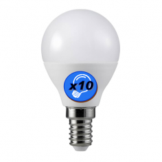 Ampoule LED Sphérique 6W E14 220V Teinte chaude 3000K