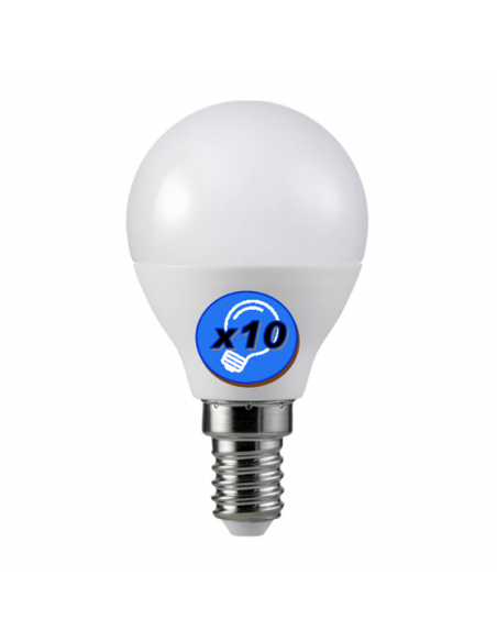 Ampoule LED Sphérique 6W E14 220V Teinte chaude 3000K