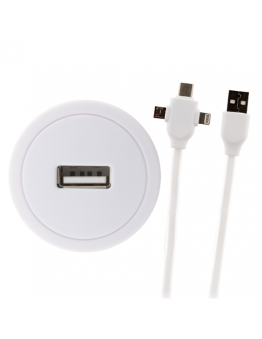 Prise Adaptateur USB + Cordon Universel