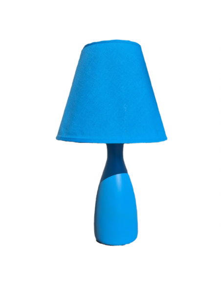 Lampe Céramique Max. 40W Bleue H. 40 pour ampoule E14