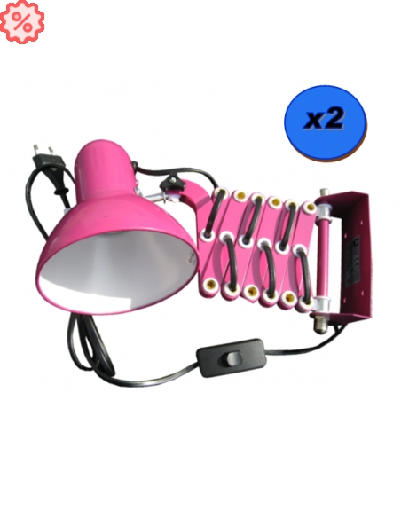 Lampe de bureau extensible Framboise pour ampoule E27