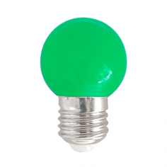 Ampoule sphérique LED 3W 230V E27 VERTE