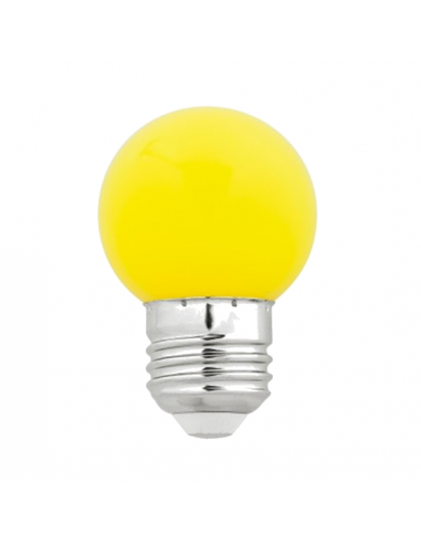 Ampoule sphérique LED 3W 230V E27 JAUNE