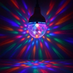 Ampoule LEDS DISCO MULTICOLORE 220V E27 3W 2