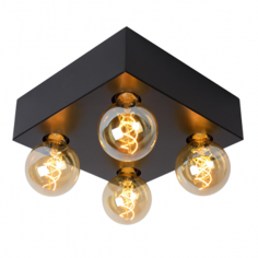 Plafonnier 4xE27 NOIR