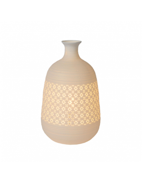 Lampe de table 1xE14 en porcelaine Blanche