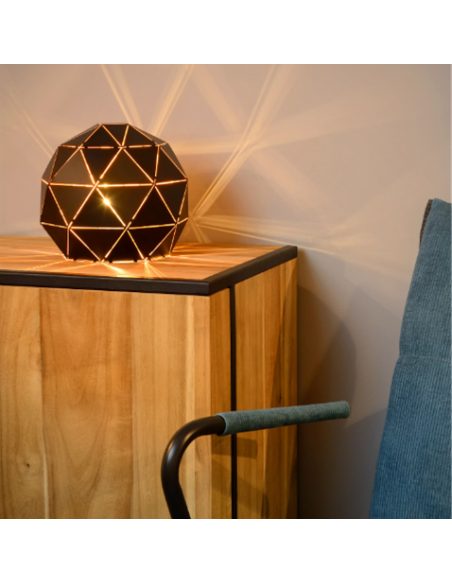 Lampe de table Ø 25 cm 1xE27 NOIRE