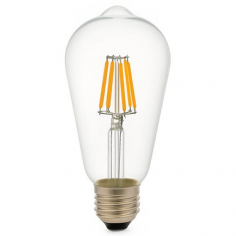 Ampoule ST64 LED VINTAGE 8W E27 220V Blanc confort 4000K