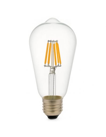 Ampoule ST64 LED VINTAGE 8W E27 220V Blanc confort 4000K