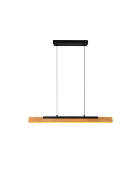 Suspension led 25W 1.50M - NOIR/BOIS