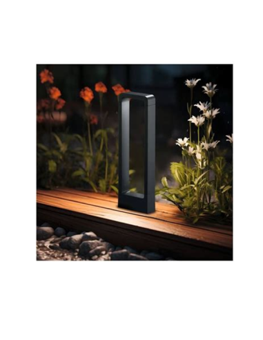 Borne de jardin anthracite LED - 450Lm 3000K