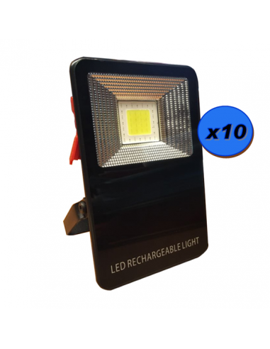 PROJECTEUR LED DE SECOURS RECHARGEABLE 10W ETANCHE IP44
