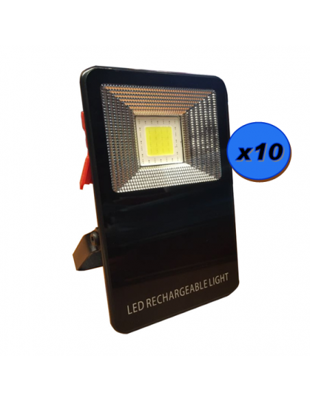 PROJECTEUR LED DE SECOURS RECHARGEABLE 10W ETANCHE IP44