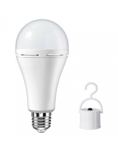 AMPOULE LED DE SECOURS RECHARGEABLE 7W E27 6500K BATTERIE LITHIUM