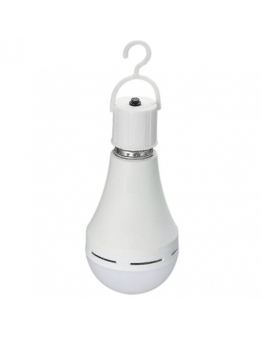 AMPOULE LED DE SECOURS RECHARGEABLE 7W E27 6500K BATTERIE LITHIUM