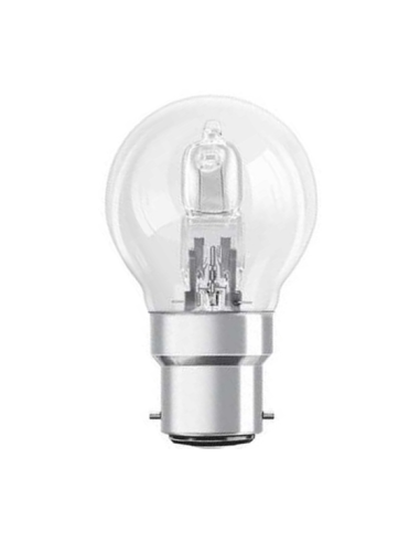 Ampoule HALOGÈNE EKO Sphérique 18W B22 220V Teinte Chaude 2800K