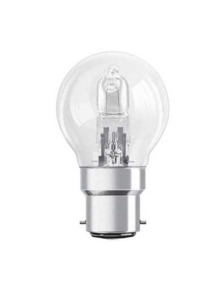 Ampoule HALOGÈNE EKO Sphérique 18W B22 220V Teinte Chaude 2800K
