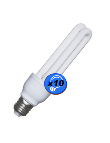 Ampoule basse consommation FLUOCOMPACTE 11W E27 220V Blanc Confort 4000K