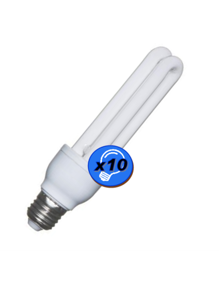 Ampoule basse consommation FLUOCOMPACTE 11W E27 220V Blanc Confort 4000K