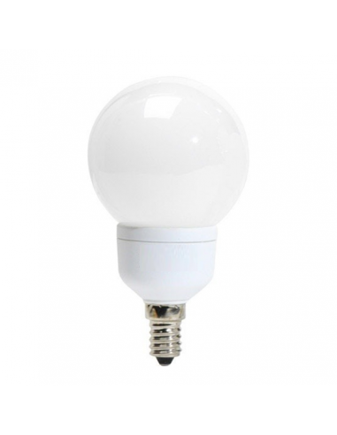 Ampoule basse consommation Sphérique 9W E14 220V Blanc Confort 4000K