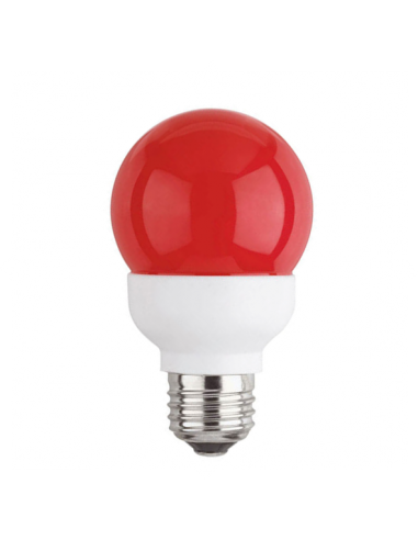 Ampoule basse consommation 9W E27 220V ROUGE