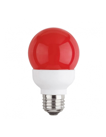 Ampoule basse consommation 9W E27 220V ROUGE