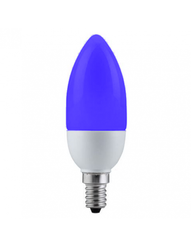 Ampoule basse consommation Flamme 9W E14 220V BLEUE