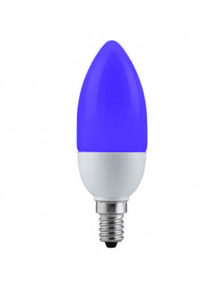 Ampoule basse consommation Flamme 9W E14 220V BLEUE